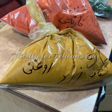 رنگ پودری شفاف حلال روغنی زرد