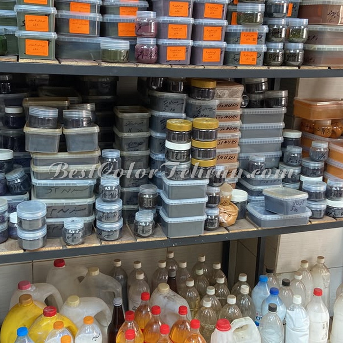 رنگ سنگ مصنوعی پودری پیگمنت سبز 1 کیلوگرم 1
